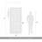  Geode Integrated LED 32in Outdoor Wall in Matte Black with Fluted Striped Glass-536360855-536360858