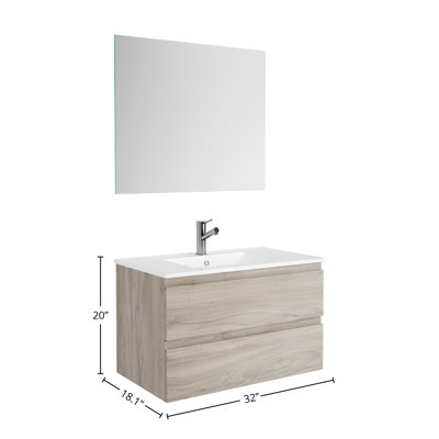 Base de meuble-lavabo simple 32 po Pasadena