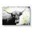 Paint Splattered Highland Cow In Abstract - Wrapped Canvas Painting-55366798
