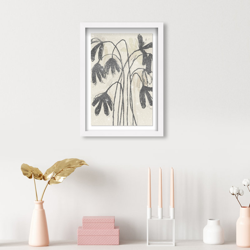 Tree Abstract Studio Print by Oliver Gal, 46.5"H x 31.5"W, White Shadowbox