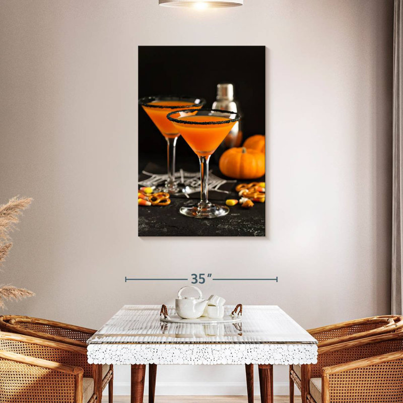 Yarlin - citrouille martini cocktail, H 45 po x l 30 po