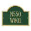 Wisconsin Special 2-Line Wall Address Plaque-544714435-544714433