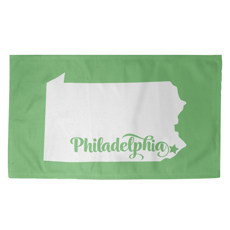 Tapis de la zone verte pennsylvanie Philadelphia, Rectangle 5 pi x 7 pi