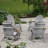 Plastic Folding and Adjustable Adirondack Chair with Ottoman-853777702