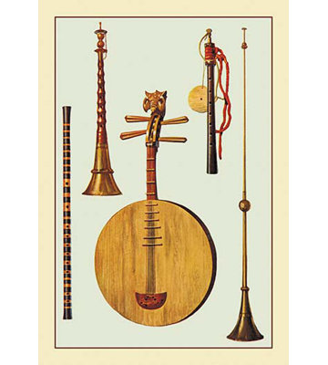 « chinois et japonais instruments » par theodore thomas, impression