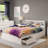 Reevo 3 Drawer Mate's & Captain's Bed with Bookcase by Southshore-22061536