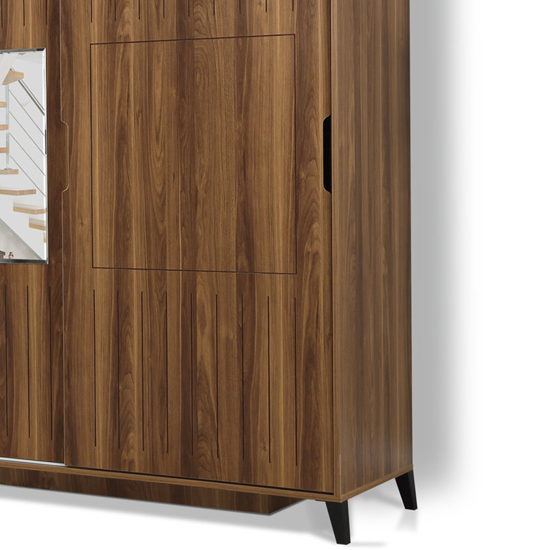 Armoire Suellen, H 85 po x l 47,2 po x P 23,6 po, Noyer