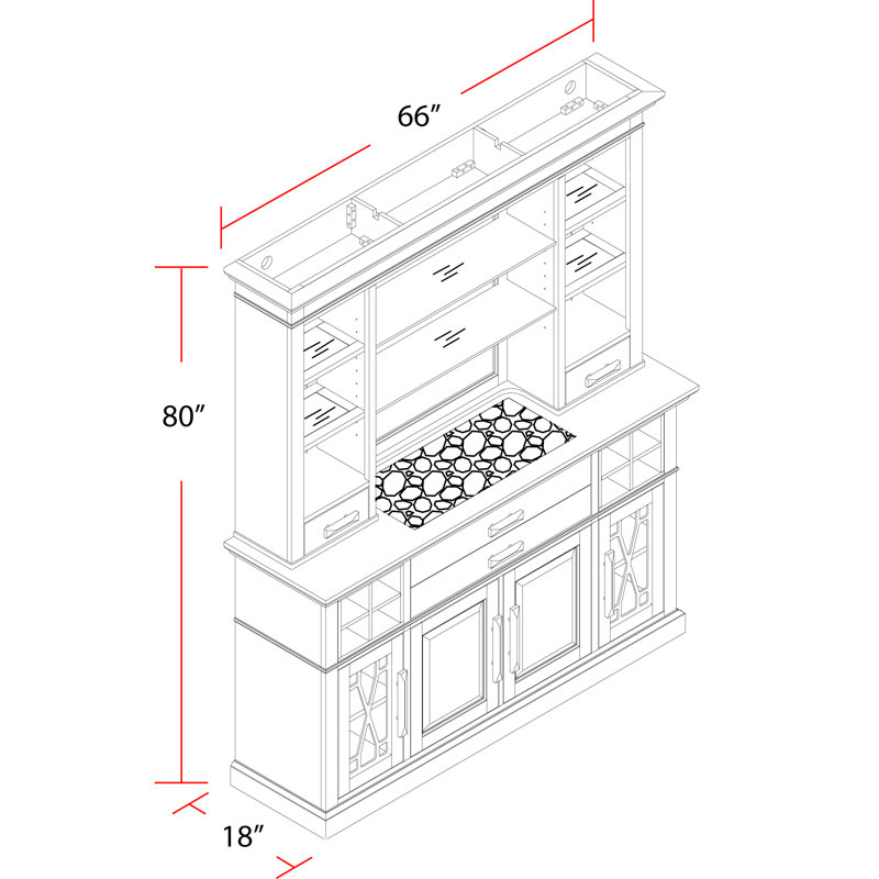 Zenna 66'' Sideboard