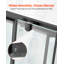 Cabine de douche, 89 cm P x 89 cm L x 183 cm H, porte de douche d'angle coulissante double avec cadre en verre trempé transparent de 6 mm, ensemble de salle de bain avec cadre noir mat et poignée en alliage d'aluminium