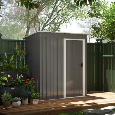 5 Ft. W x 3 Ft. D Galvanised Steel Storage Shed