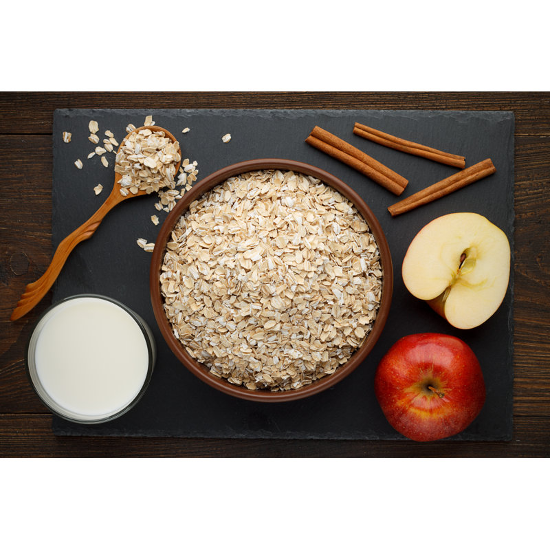 Oat Flakes by Dubravina - Wrapped Canvas Print, 61cm H x 91cm W x 3.8cm D