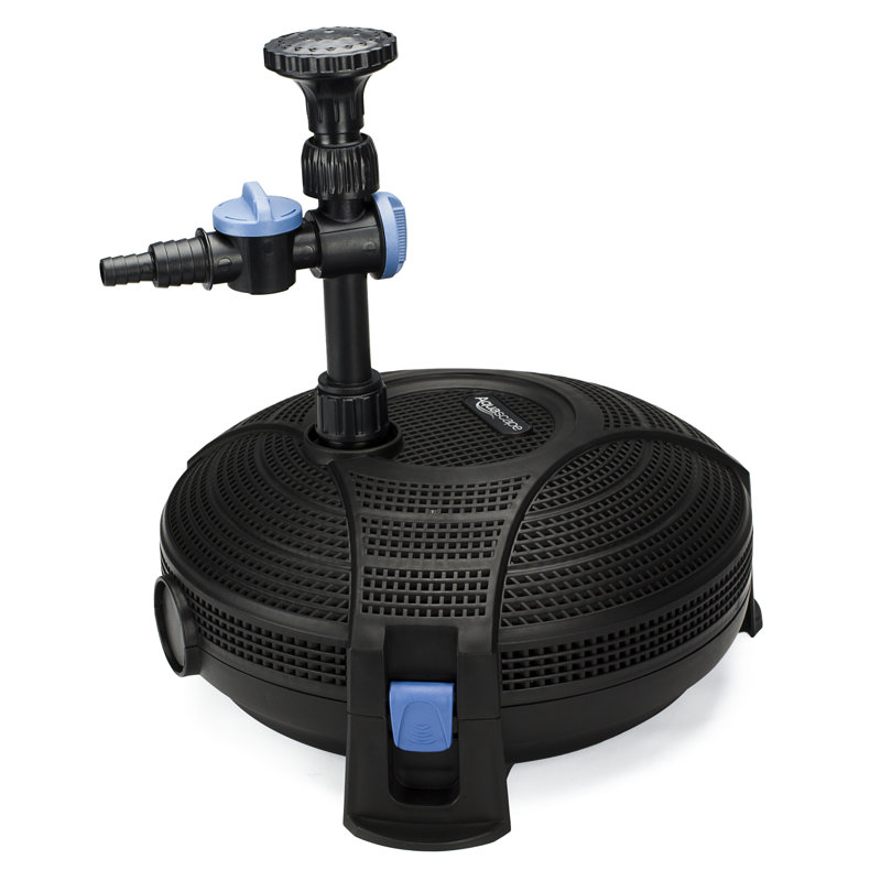 AquaJet 600 Black Submersible Pond Pump with Fountain Heads