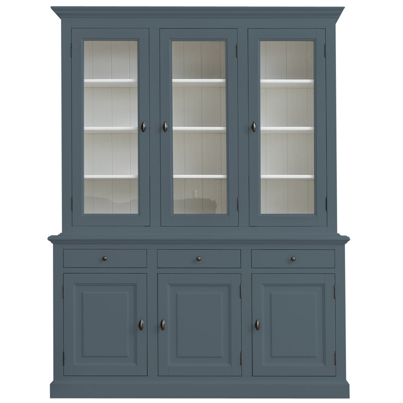 Berardina Display Cabinet, Blue Grey