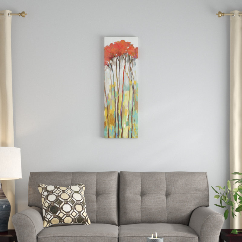 «Tall I», reproduction sur toile, H 36 po x l 12 po x P 1,5 po, Toile avec cadre noir
