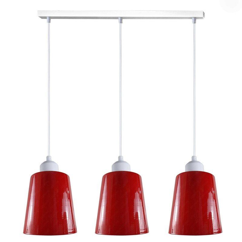 Humeyra 3 - Light Kitchen Island Pendant, No, Red/White