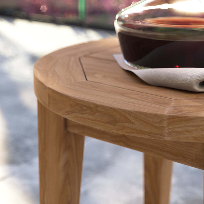 Table de bout d'extérieur en bois de teck Brisbane par Modway