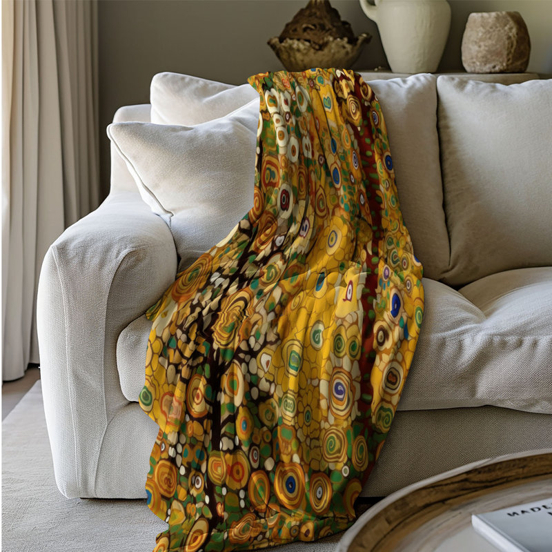  Couverture opulente Garden of Gold, L 60 po x L 80 po