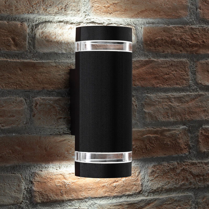 Fulmer 2 - Bulb 26.5Cm H Hardwired Outdoor Flush Mount, Black