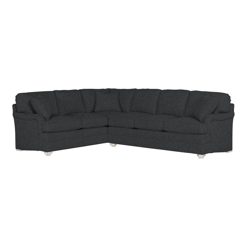 American Bungalow 2-Piece East Lake L- Sectional, Ian Lagoon, Casa Blanca