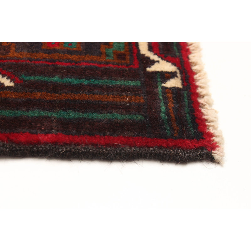 Tapis brun foncé Teimani 3 pi 10 po x 6 pi 11 po