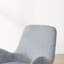 Chaise de salle à manger rembourrée moderne à accoudoirs courbés, chaise d'appoint en tissu texturé avec pieds en bois foncé, chaise de cuisine d'appoint confortable pour la salle à manger-129202971