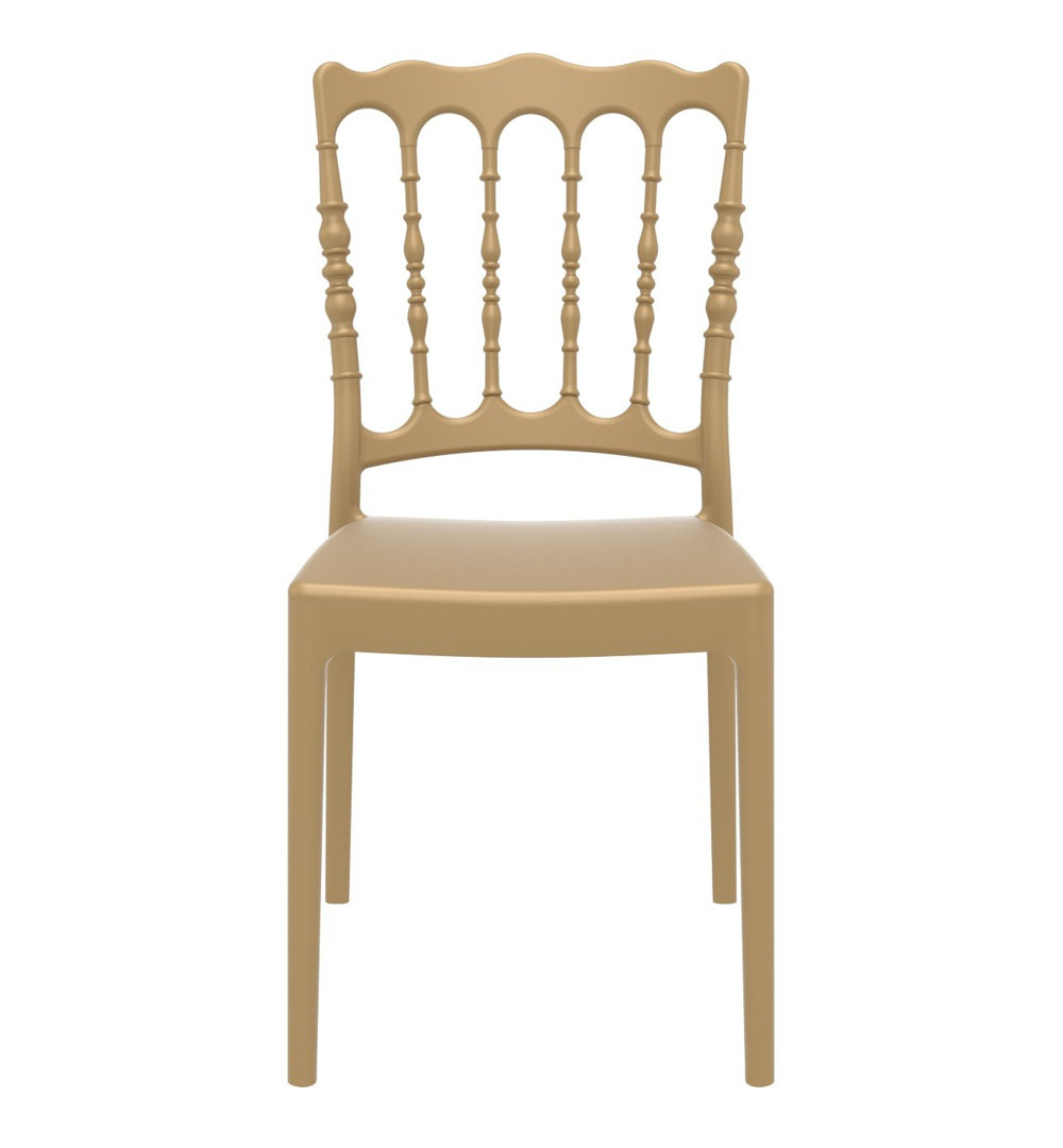 Wier Stacking Patio Dining Side Chair (Set of 2) Willa Arlo™ Interiors 