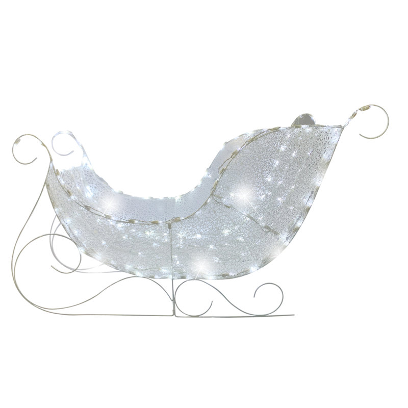 Metal Christmas Decoration, Morphing Sleigh
