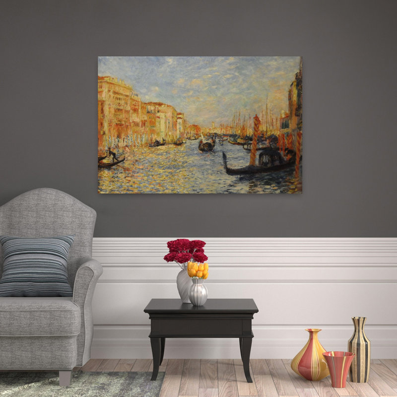 «Grand Canal Venice Classic Architecture Coastal», reproduction d'art mural, H 32 po x l 48 po