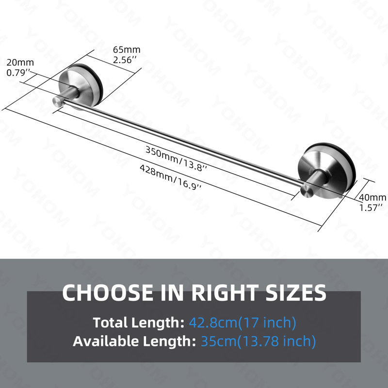 Nassawadox 42.8cm 1 Wall Towel Bar