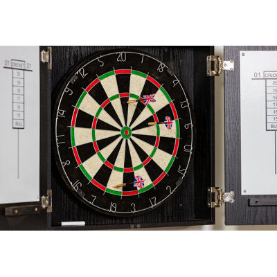 Winchester Sisal Dartboard and Cabinet Set with Darts