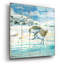 «Shoreline Sandpipers II» par Paul Brent, art en verre acrylique Wal-1891294446