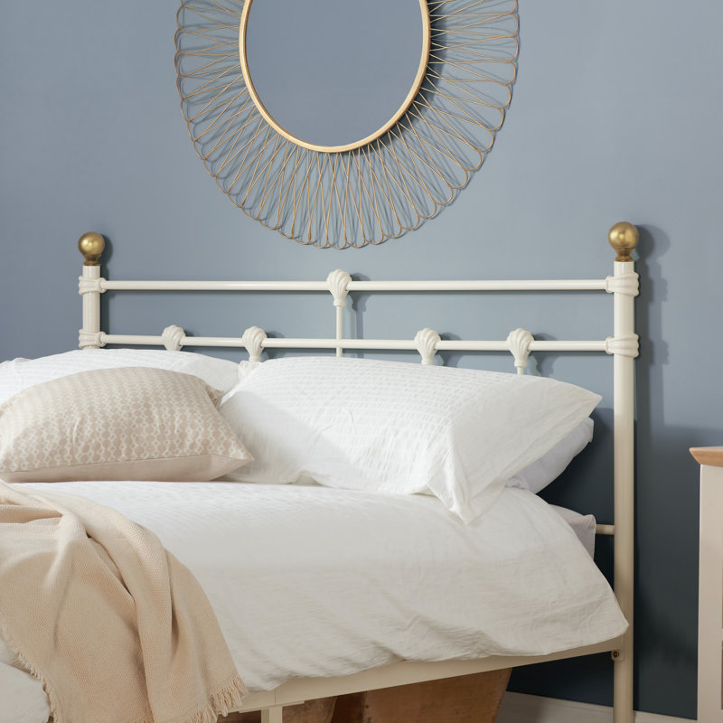 Borough Wharf Bed Frame, Small Double (4'), Cream