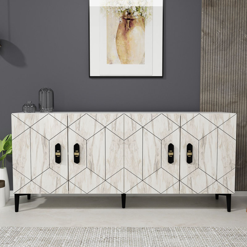Olivia 150cm Console Table, Vintage White