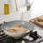 Gibson Home Barnsdall 12 Inch Nonstick Aluminum Frying Pan in Linen