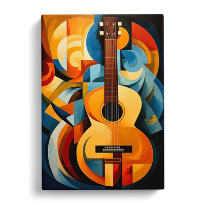 Guitar Cubism No.2 - Print on Canvas
