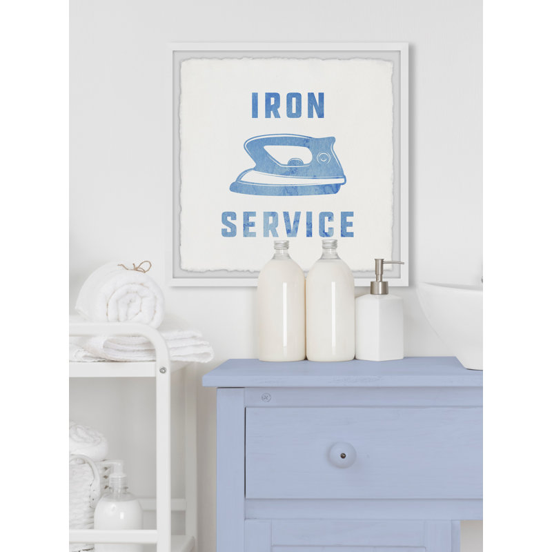 Iron Service II - Picture Frame Painting Print on Paper, 30cm H x 30cm W x 3.81cm D