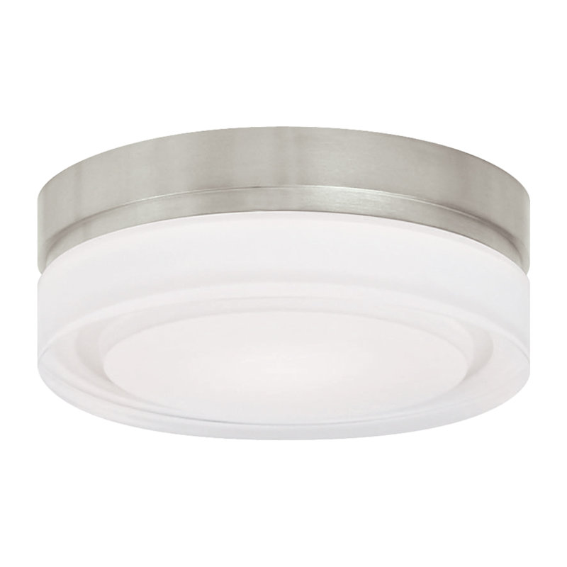 Cirque 1 - Light LED Flush Mount, 3000K, Satin Nickel