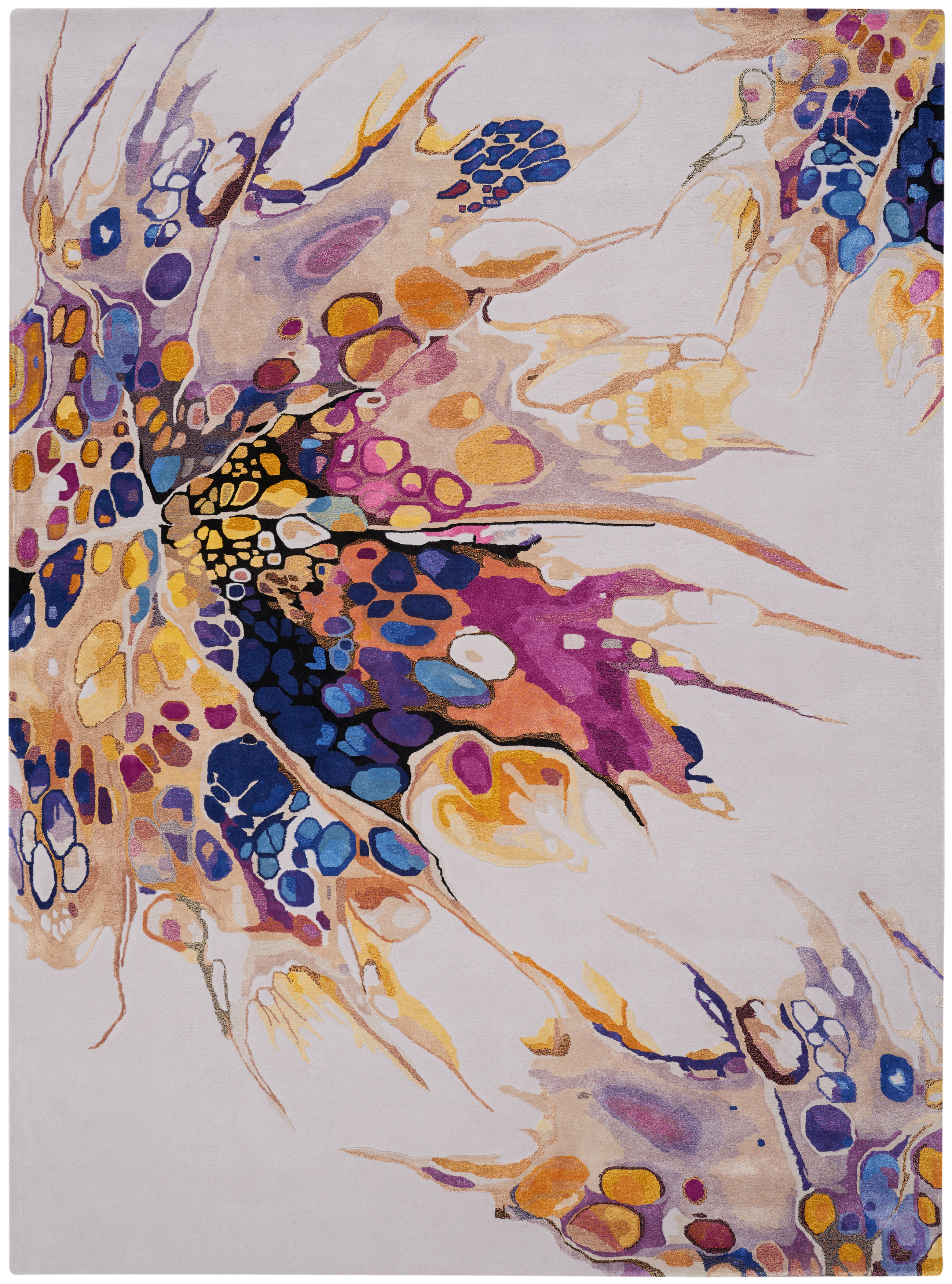 Orren Ellis Versailles Abstract Modern Gray Handmade Area Rug | Wayfair