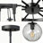 11-Light Dimmable Bubble Glass Chandelier For Dining Room