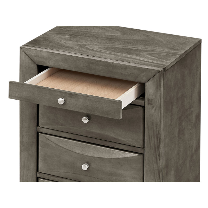 Commode pour femme 7 tiroirs Marilla G1503-LC, Gris