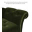 Chaise longue de chambre et de salon en velours et bois massif vert campagne américaine-193486856