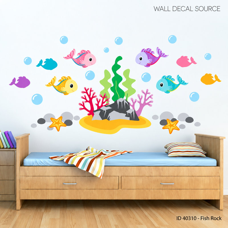 Nautical & Beach Non-Wall Damaging Wall Decal, Scheme A