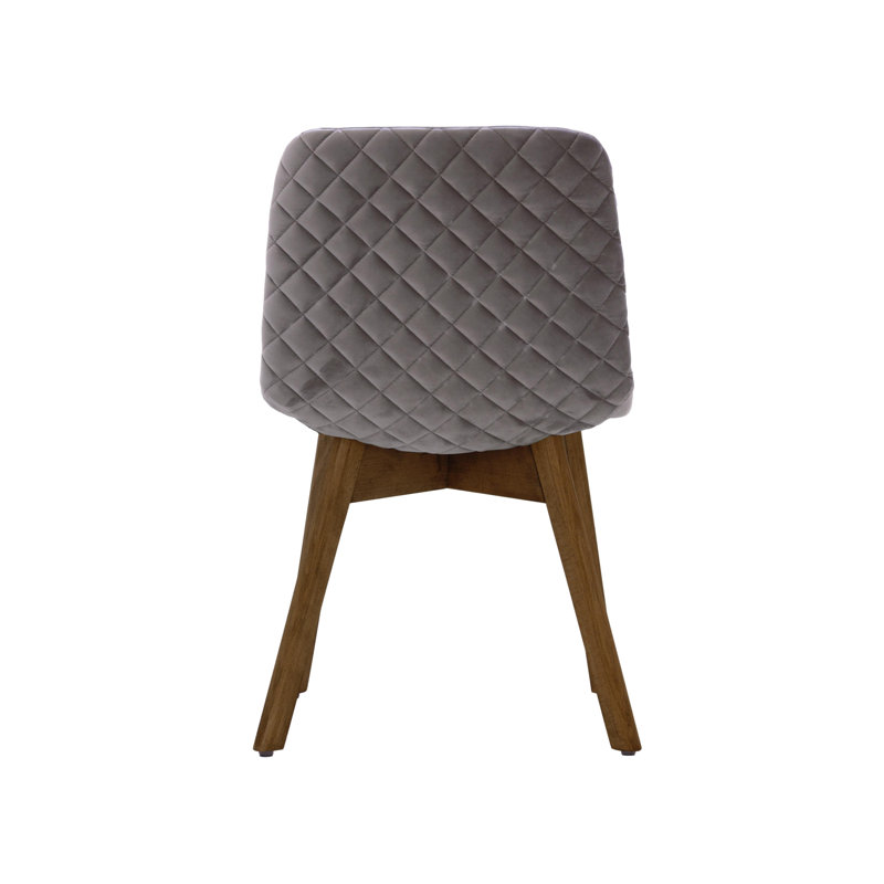 Jada 48cm H Velvet Upholstered Side Chair, Elephant