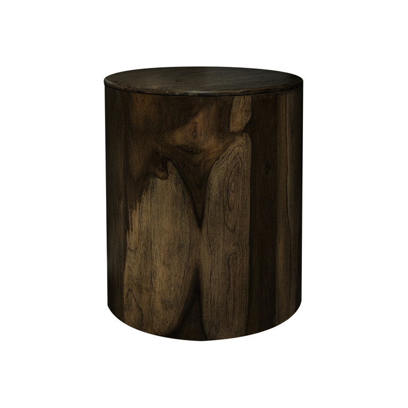 Round Chairside Table, Black