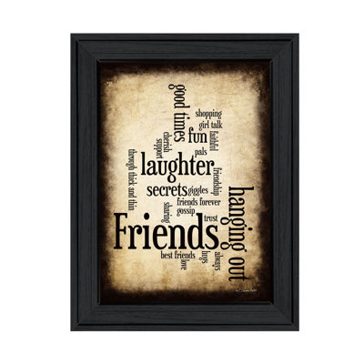 Friends Framed Wall Art for Living Room, Home Wall Decor by Susan Ball