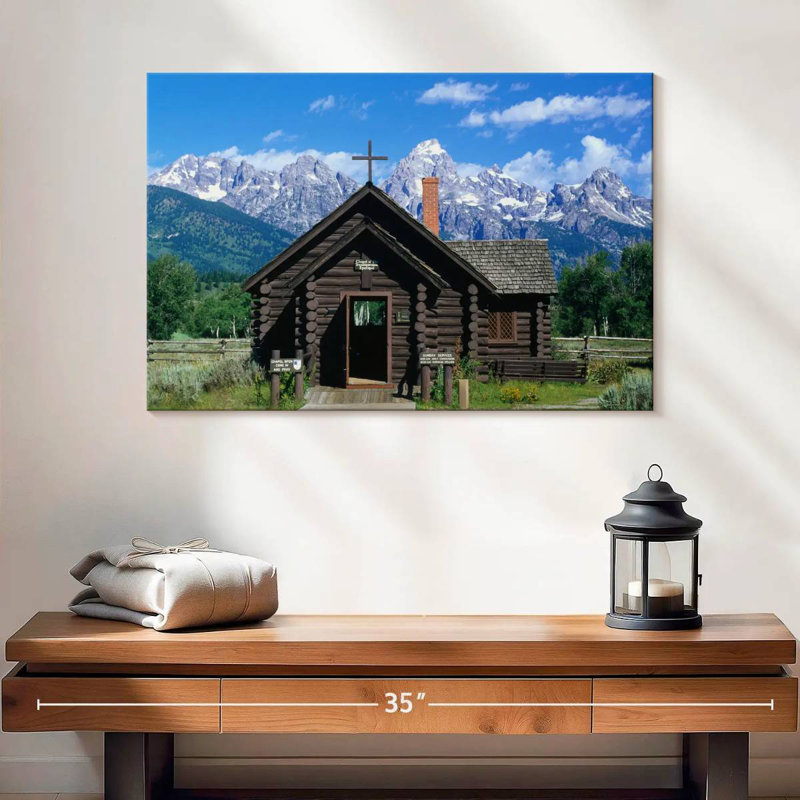 Adella Log Cabin Style Chapel, 16" H x 24" W