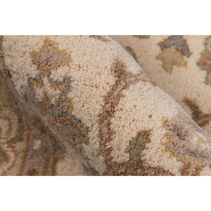 Tapis beige en laine touffeté fait main Salazar, Rectangle 2 pi x 3 pi
