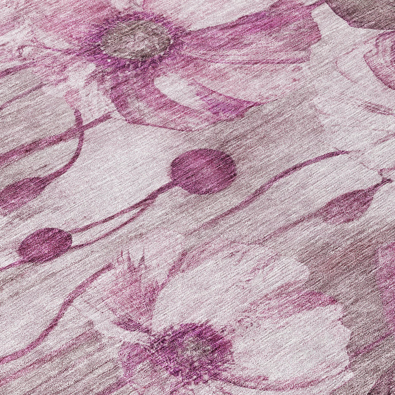 Tapis rond rose 8 po