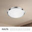 Plafonnier encastré 15 po Malta 2 lumières-64113400