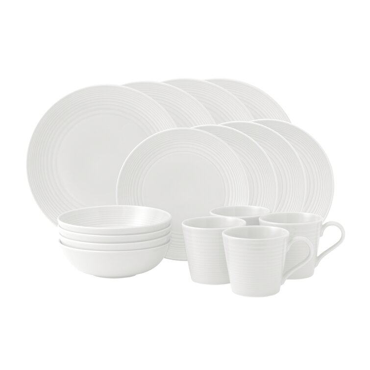 GR Maze Royal Doulton Exclusively for Gordon Ramsay 16-Piece Dinnerware Set, Service for 4